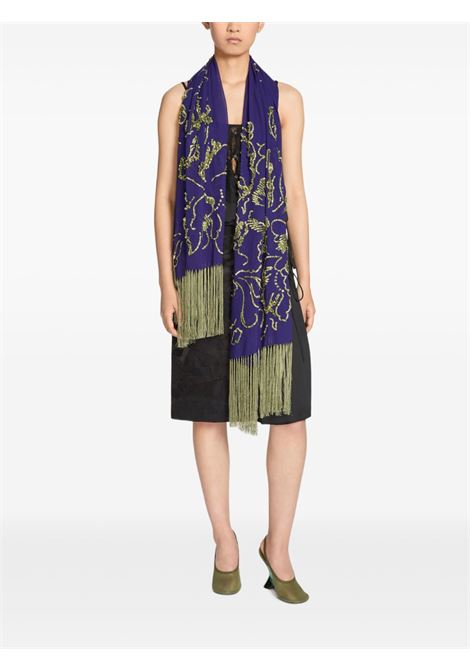 Purple felicia scarf dries van noten - women DRIES VAN NOTEN | 2510113031487401